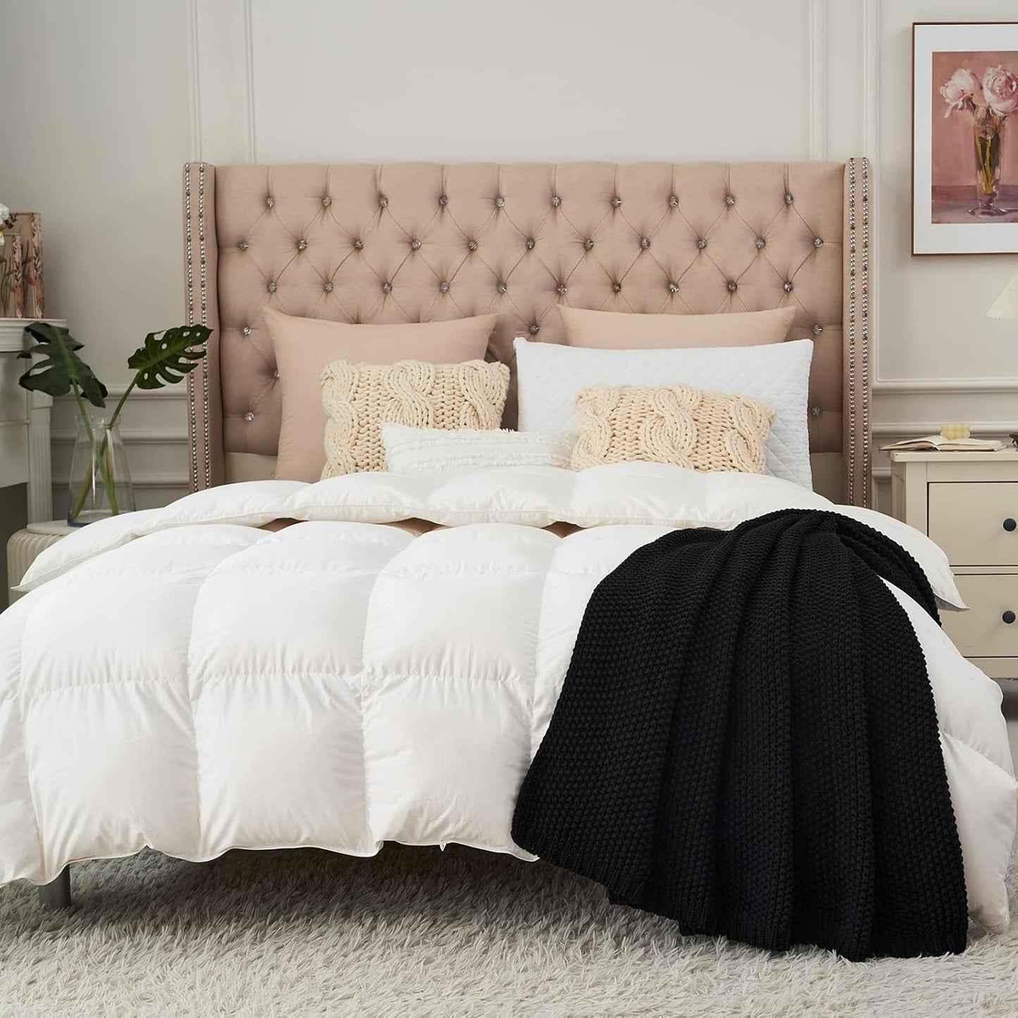 Organic Cotton Chunky Knit Throw Blanket – Soft, Cozy & Lightweight (51” x 63”)