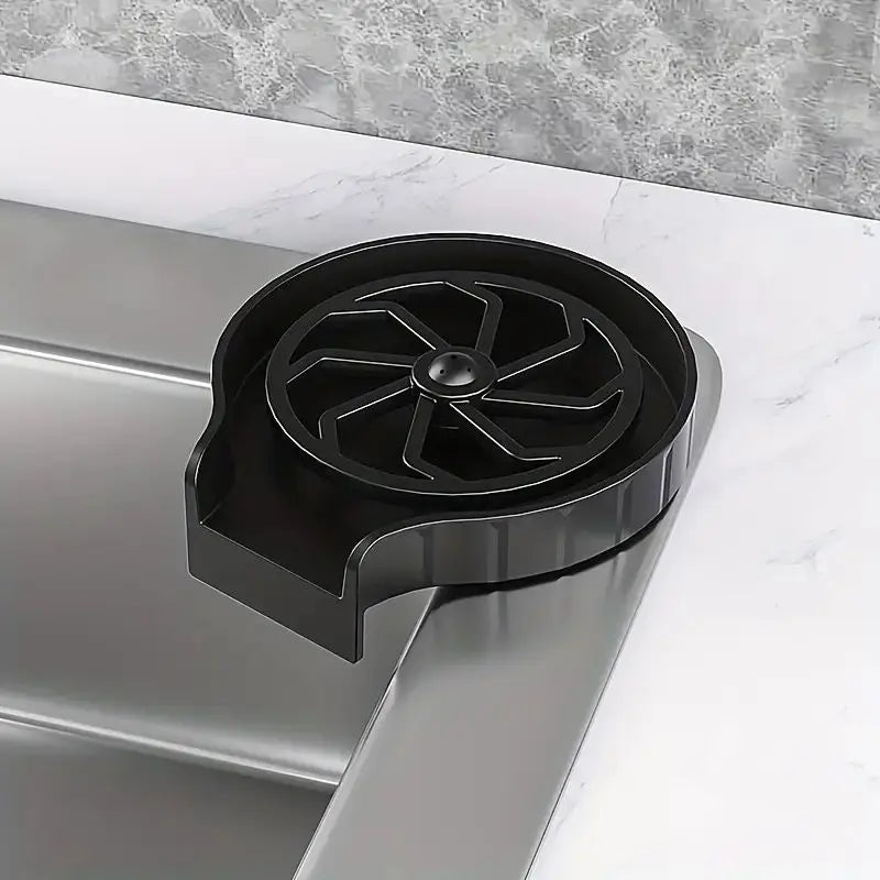 1Pc Plastic Automatic Cup Washer High Pressure Glass Cleaner for Kitchen Sink
