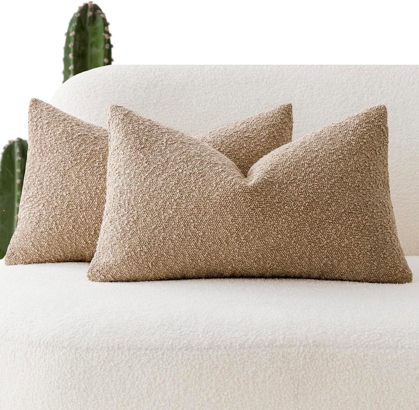 Decorative Boucle Throw Pillow Covers – Timeless Textured Elegance for Every Space