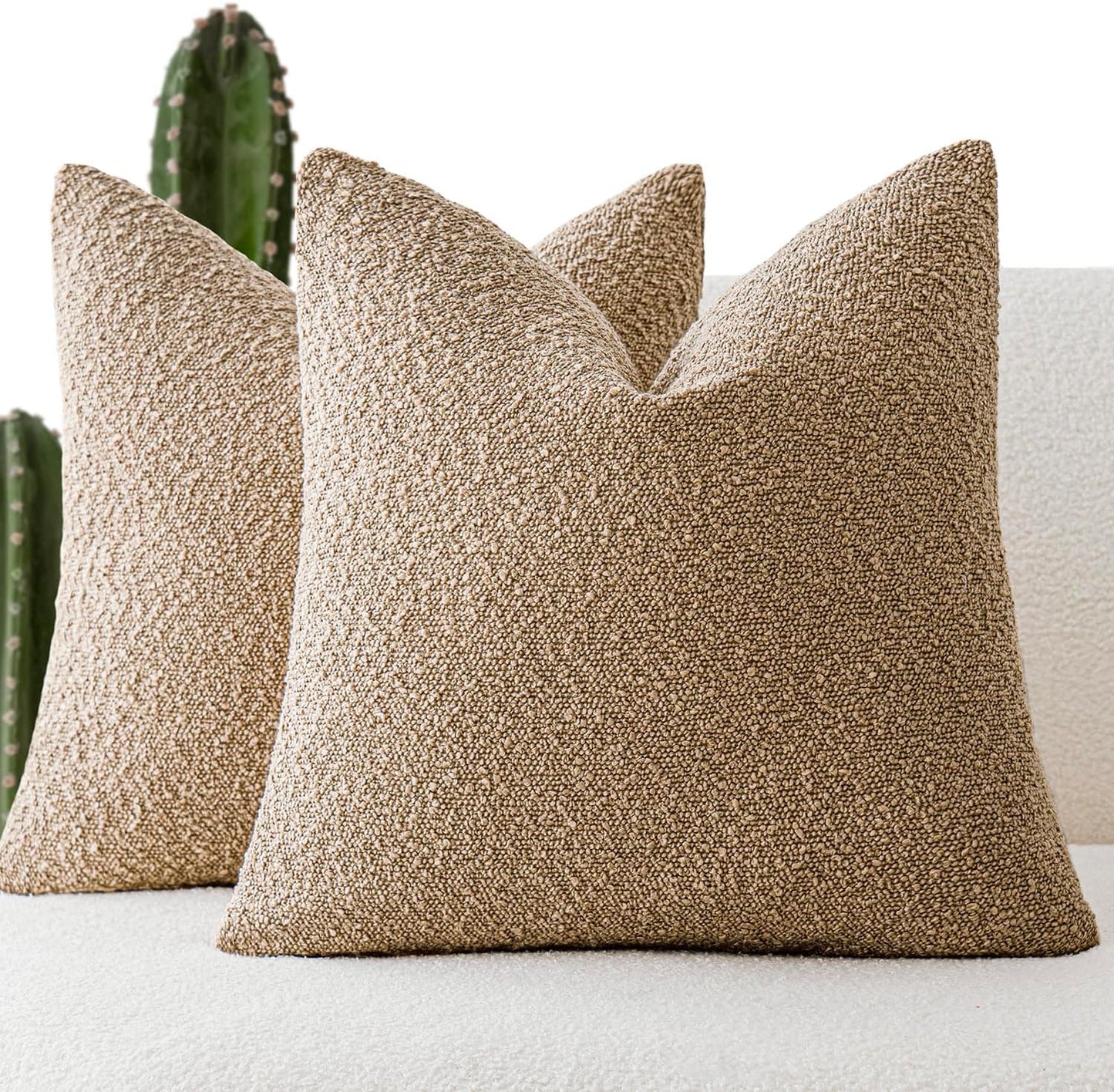 Decorative Boucle Throw Pillow Covers – Timeless Textured Elegance for Every Space