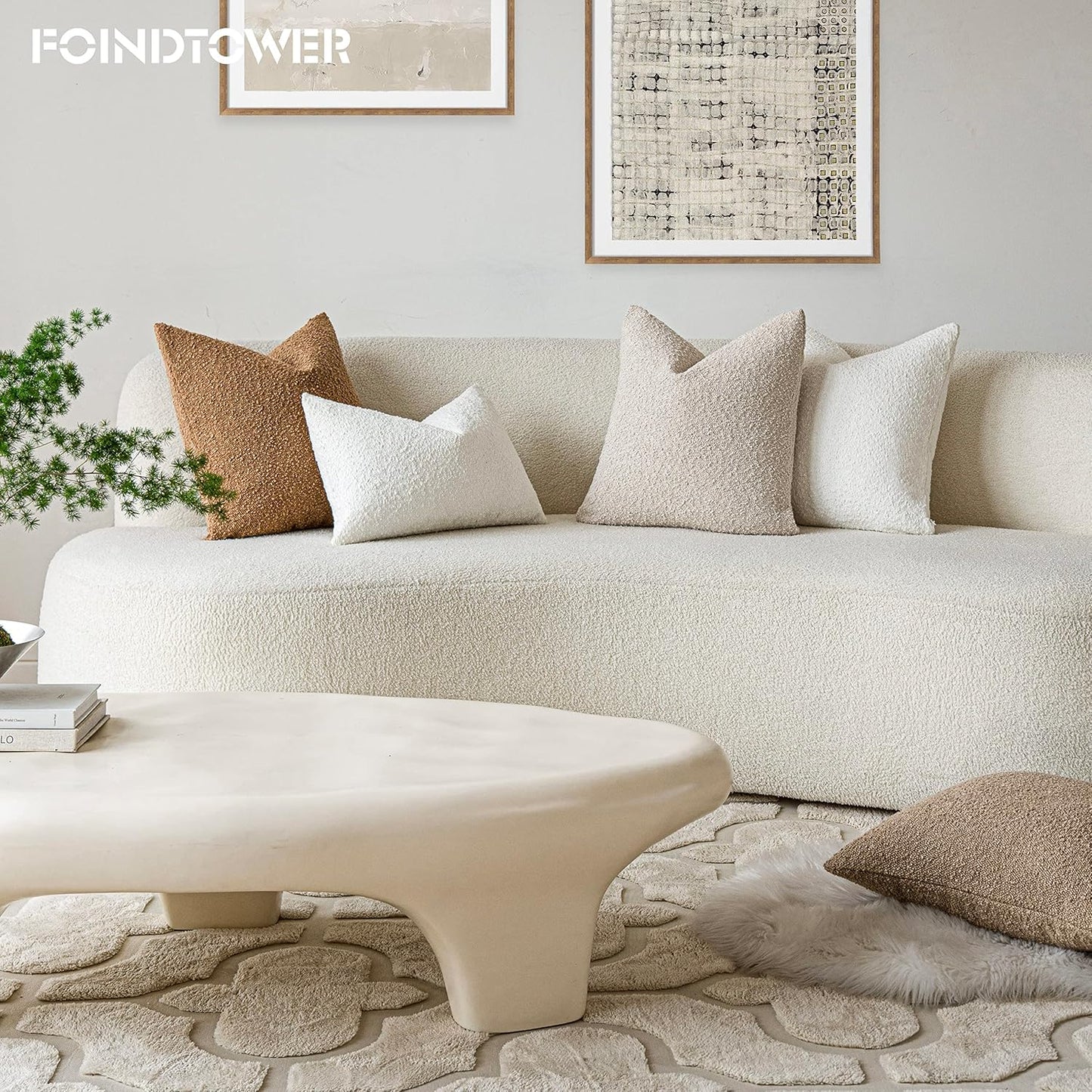 Decorative Boucle Throw Pillow Covers – Timeless Textured Elegance for Every Space
