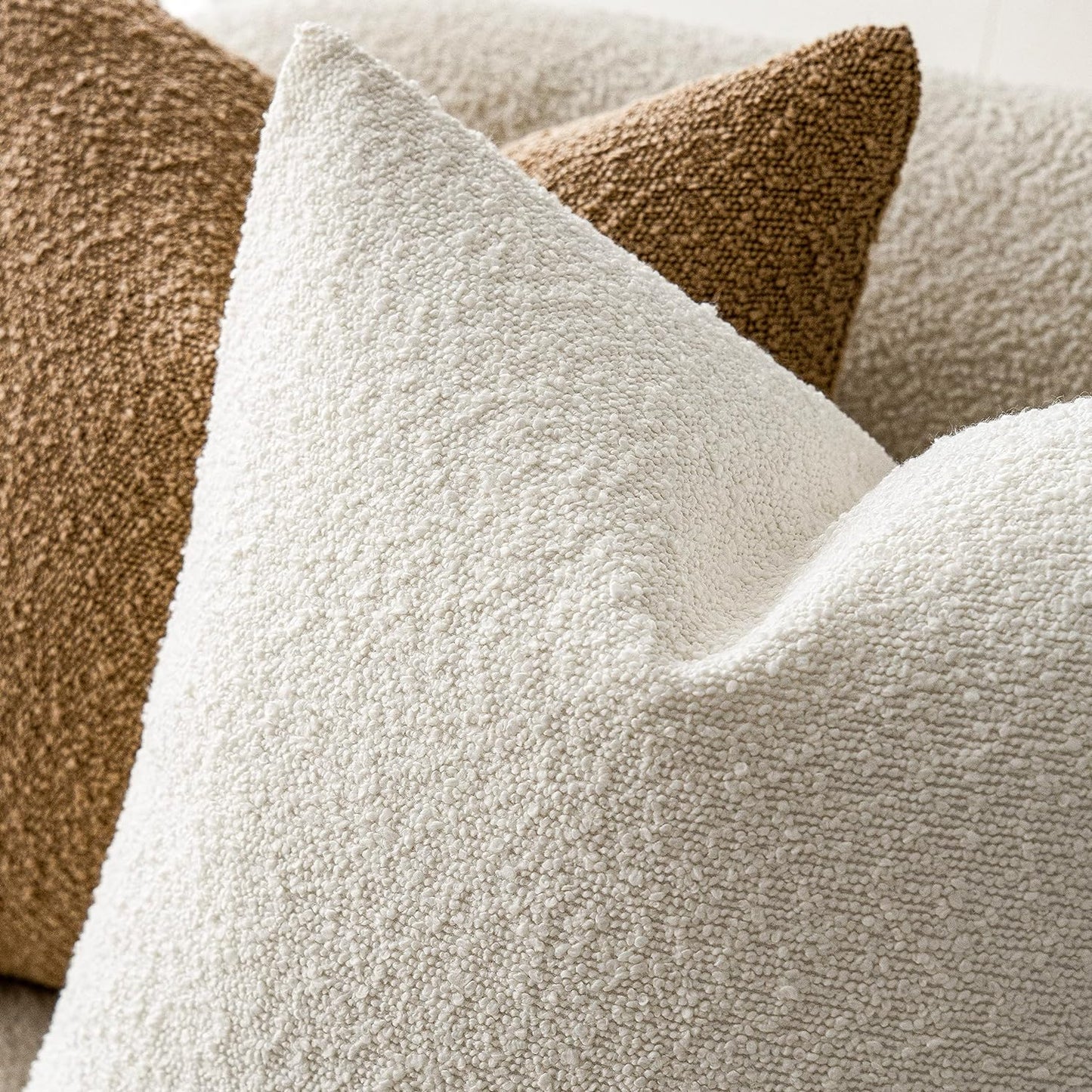 Decorative Boucle Throw Pillow Covers – Timeless Textured Elegance for Every Space
