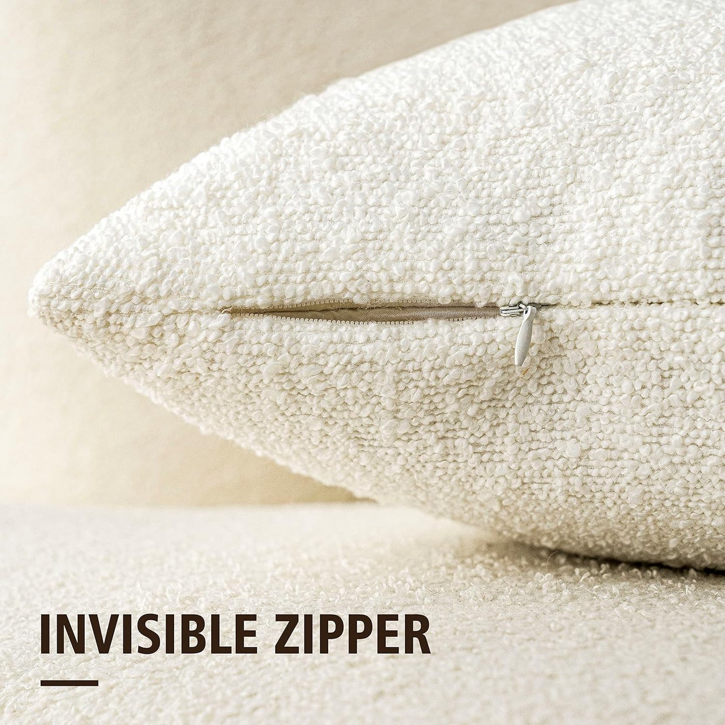 Decorative Boucle Throw Pillow Covers – Timeless Textured Elegance for Every Space