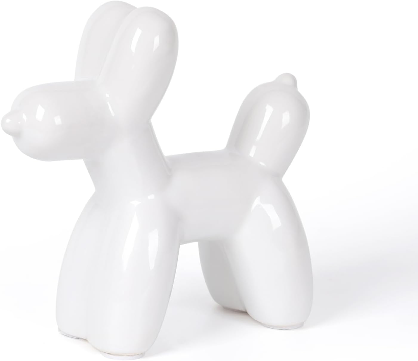 Ceramic Balloon Dog Statue – Modern Decorative Sculpture in Gold and White Variants