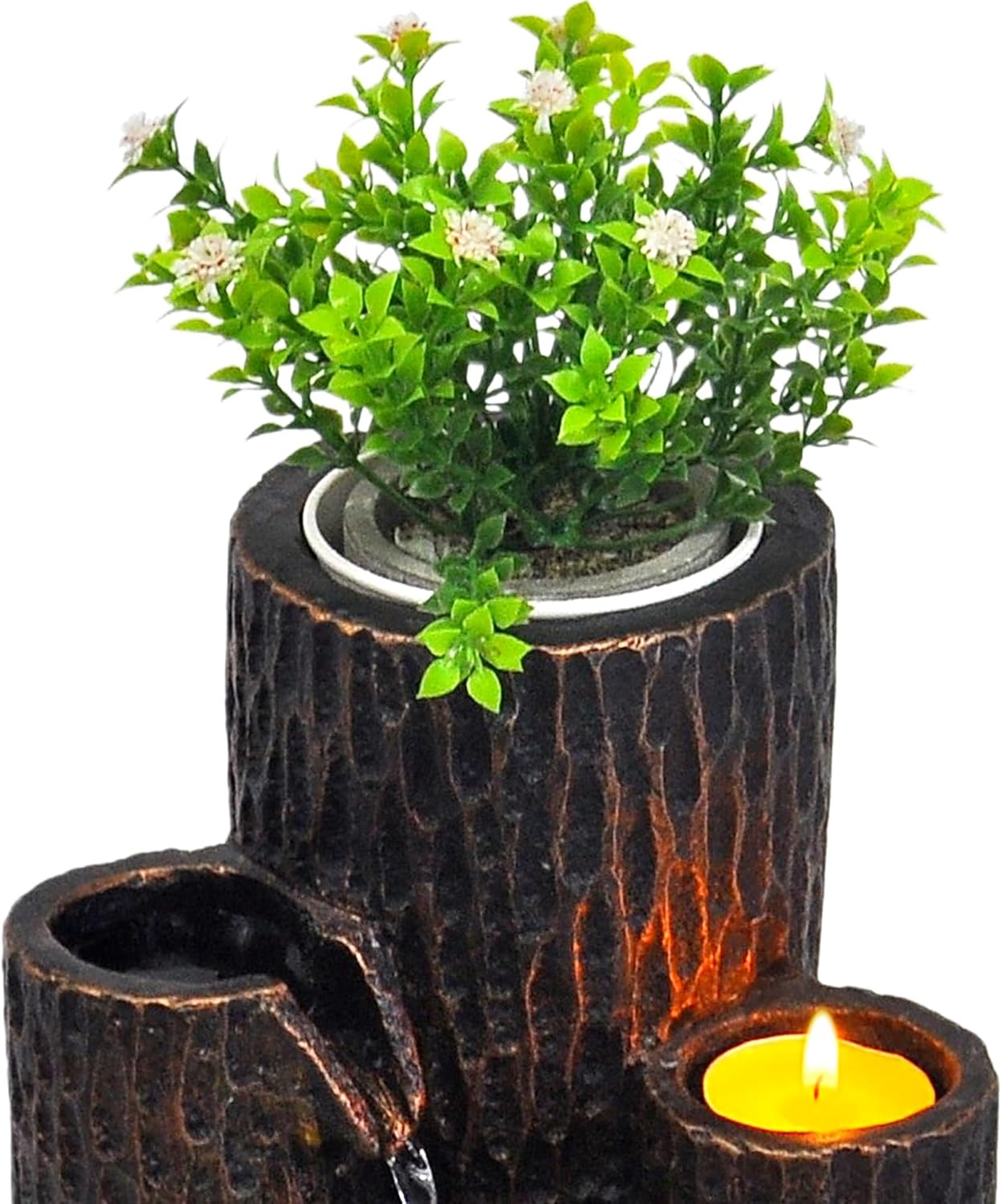 3-Tier Indoor Tabletop Water Fountain – Relaxing Mini Waterfall