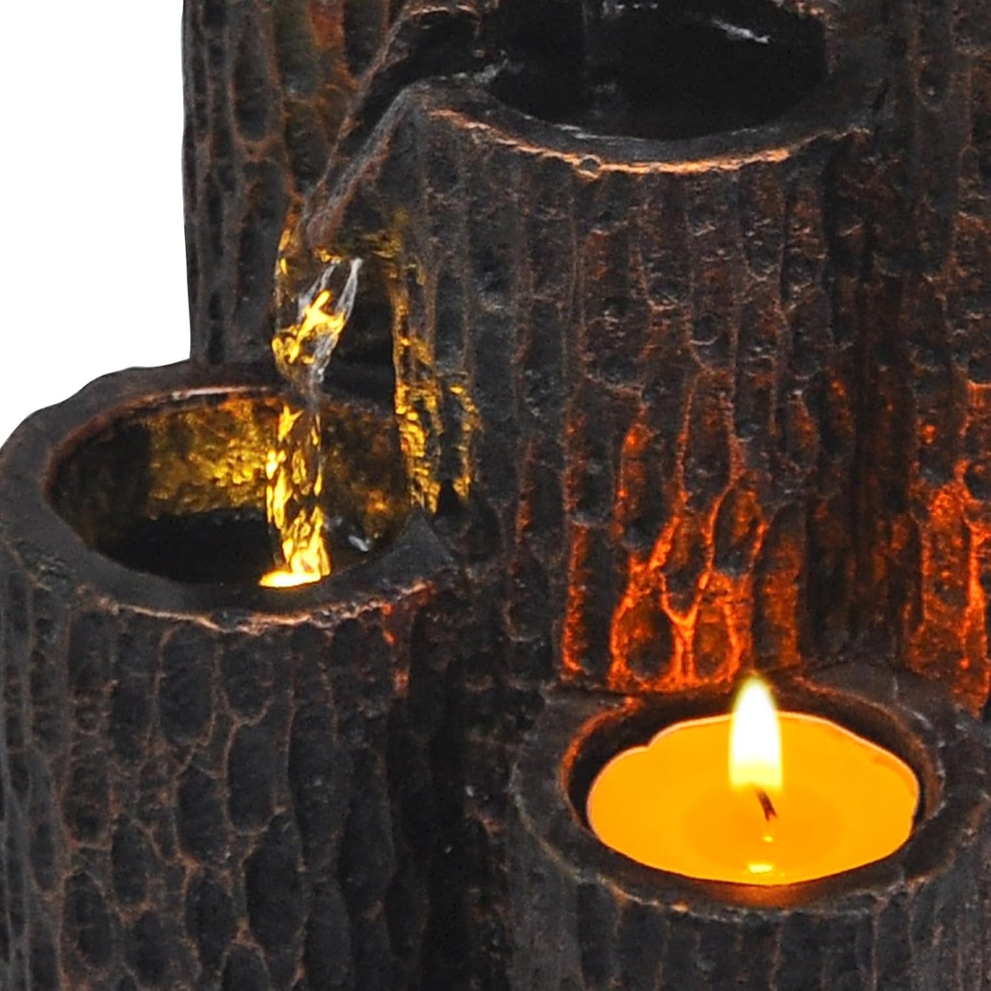3-Tier Indoor Tabletop Water Fountain – Relaxing Mini Waterfall