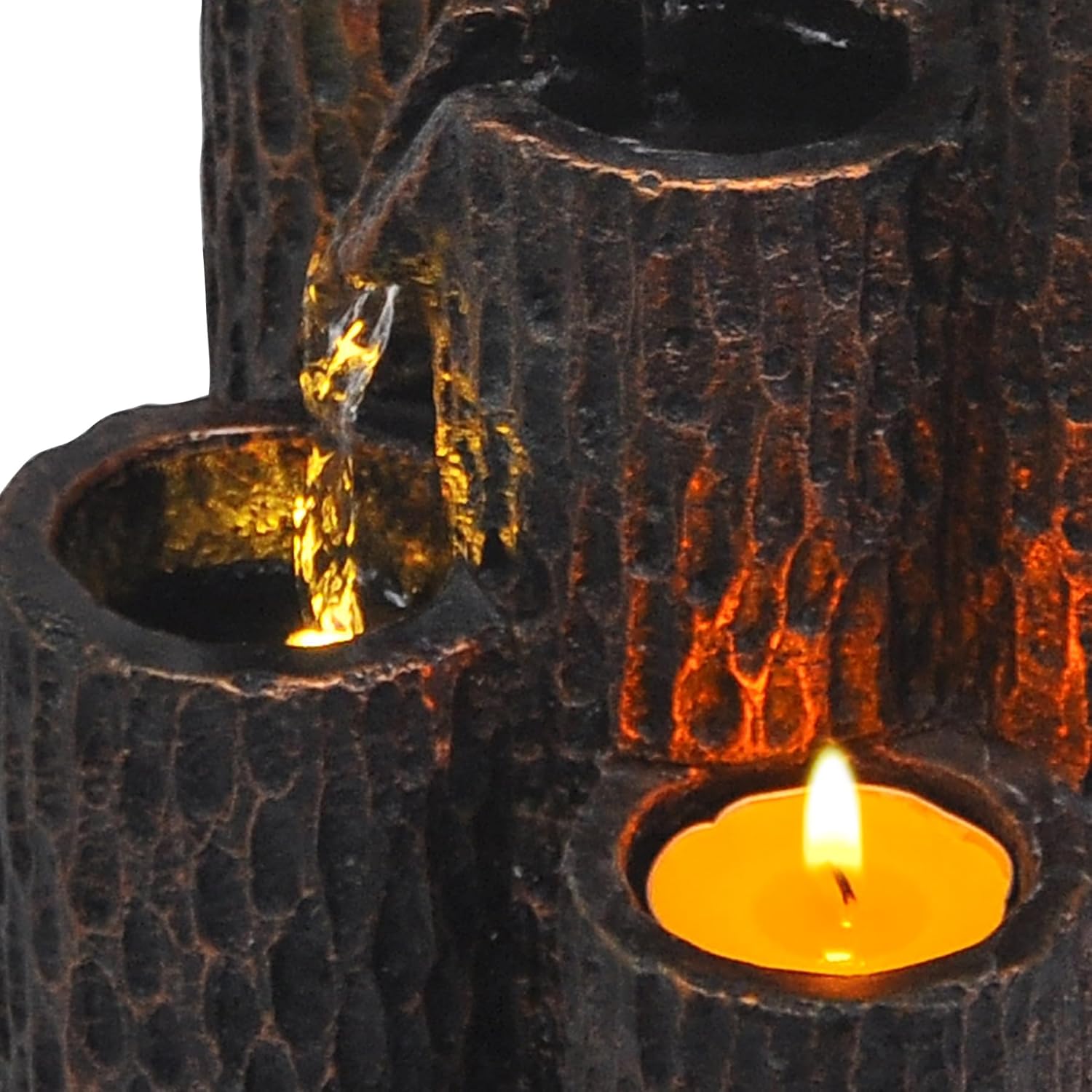 3-Tier Indoor Tabletop Water Fountain – Relaxing Mini Waterfall