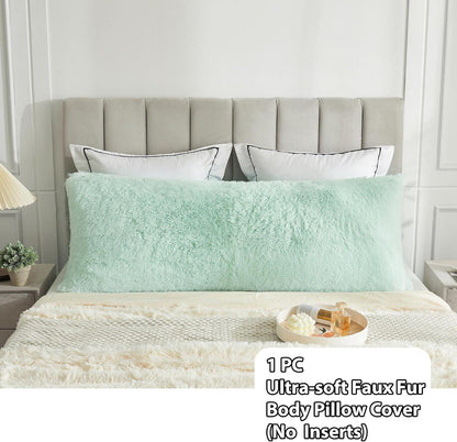 Plush Faux Fur Body Pillow Cover – Cozy and Stylish Pillowcase