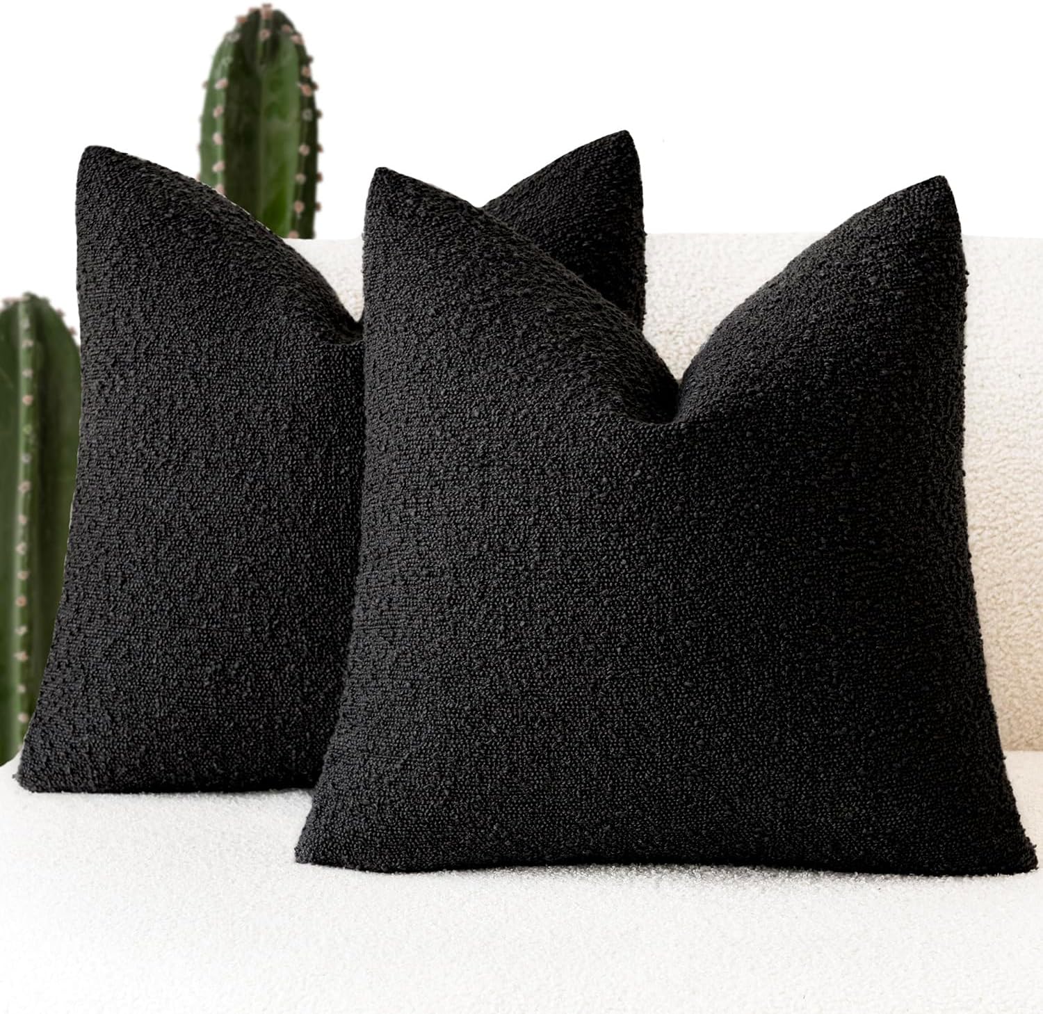 Decorative Boucle Throw Pillow Covers – Timeless Textured Elegance for Every Space