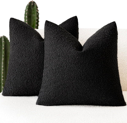 Decorative Boucle Throw Pillow Covers – Timeless Textured Elegance for Every Space