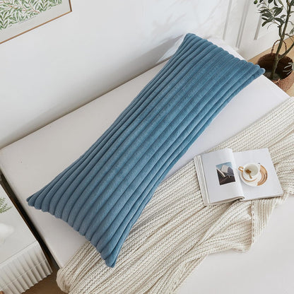 Luxurious Full Body Pillow with Fluffy Faux Fur Cover – Perfect for Side Sleepers & Pregnancy