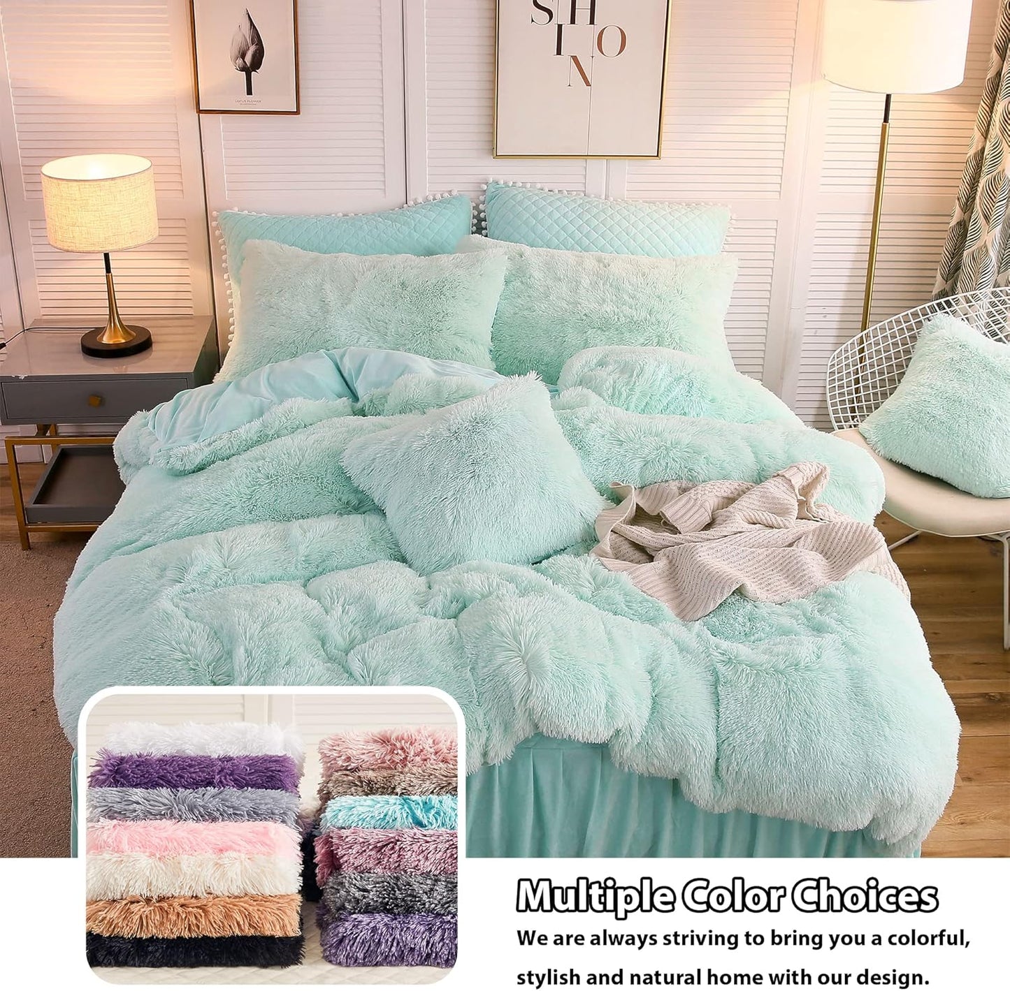 Plush Faux Fur Body Pillow Cover – Cozy and Stylish Pillowcase