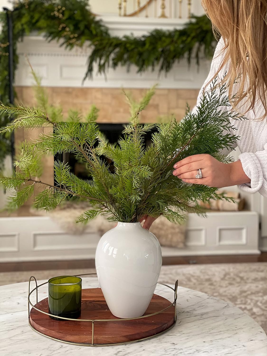 Elegant Modern Porcelain Vase – Glossy Ceramic Vase for Flowers & Home Decor