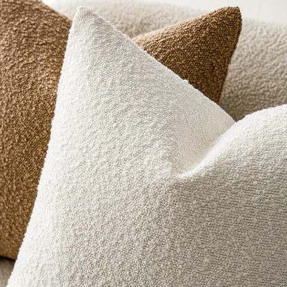 Boucle Throw Pillow Covers – Cozy Textured Decorative Cushion Cases (Set of 2)