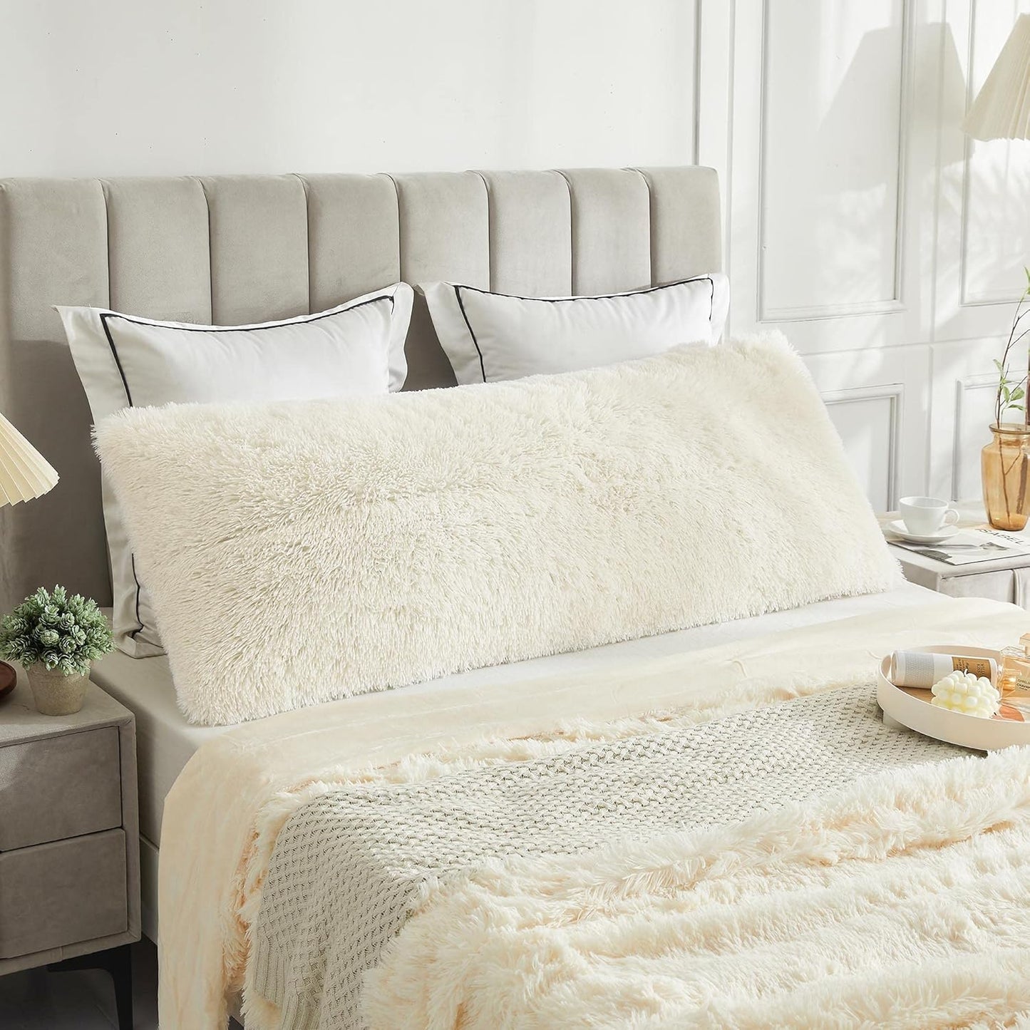 Plush Faux Fur Body Pillow Cover – Cozy and Stylish Pillowcase