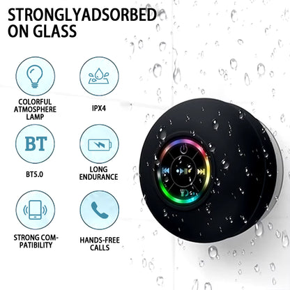 Portable Waterproof Bluetooth Speaker with Suction Cup – Mini Stereo Sound Box