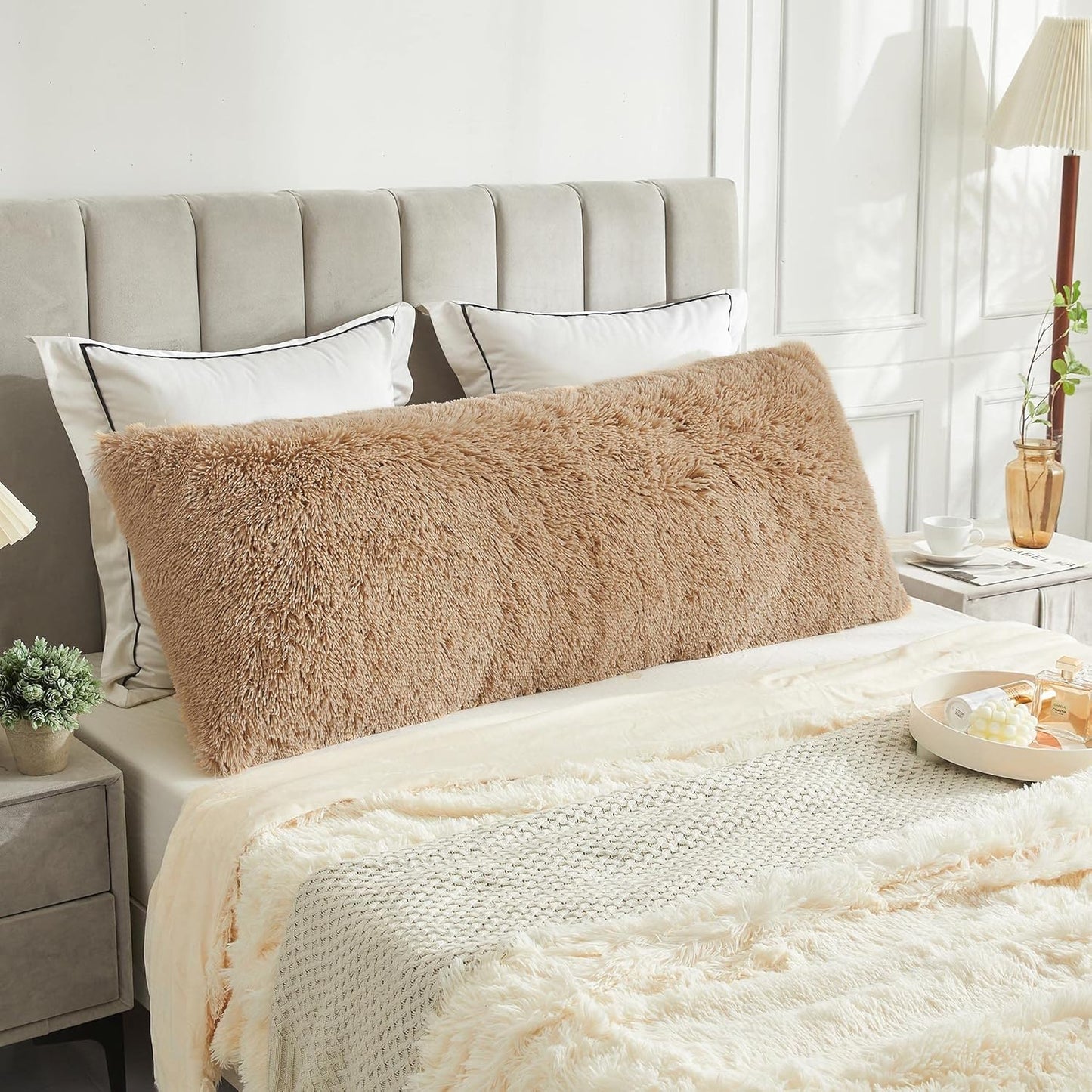 Plush Faux Fur Body Pillow Cover – Cozy and Stylish Pillowcase
